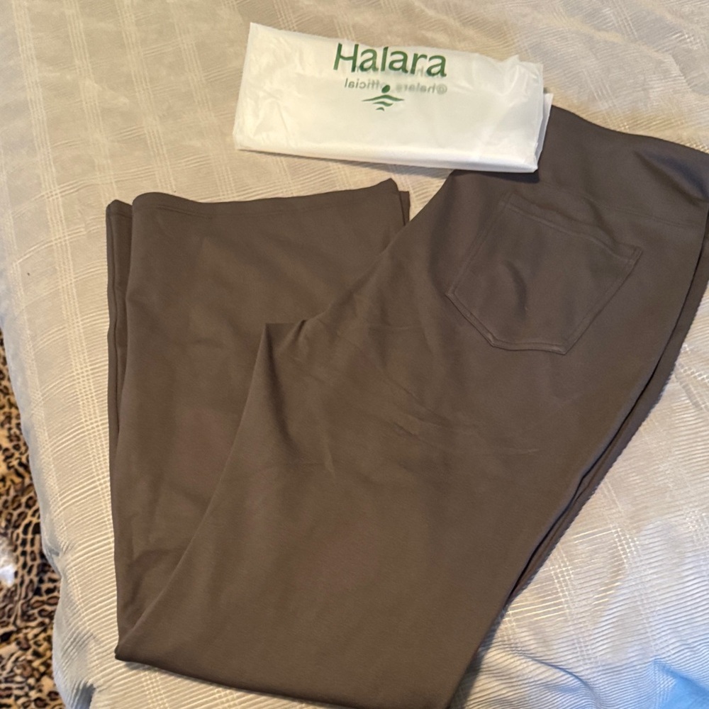 HALARA Taupe Casual Pants